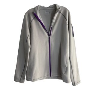 MARMOT Polartec Jacket in Gray w/ Purple Accents Size Large